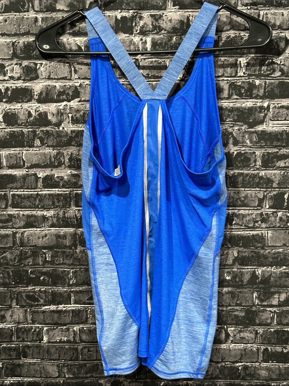 Athleta Blue Layered Racerback Tank Top - Picture 4 of 5